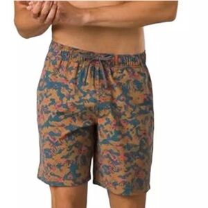 PrAna Men’s Metric E-Waist Short in Fresca Camo Size XXL